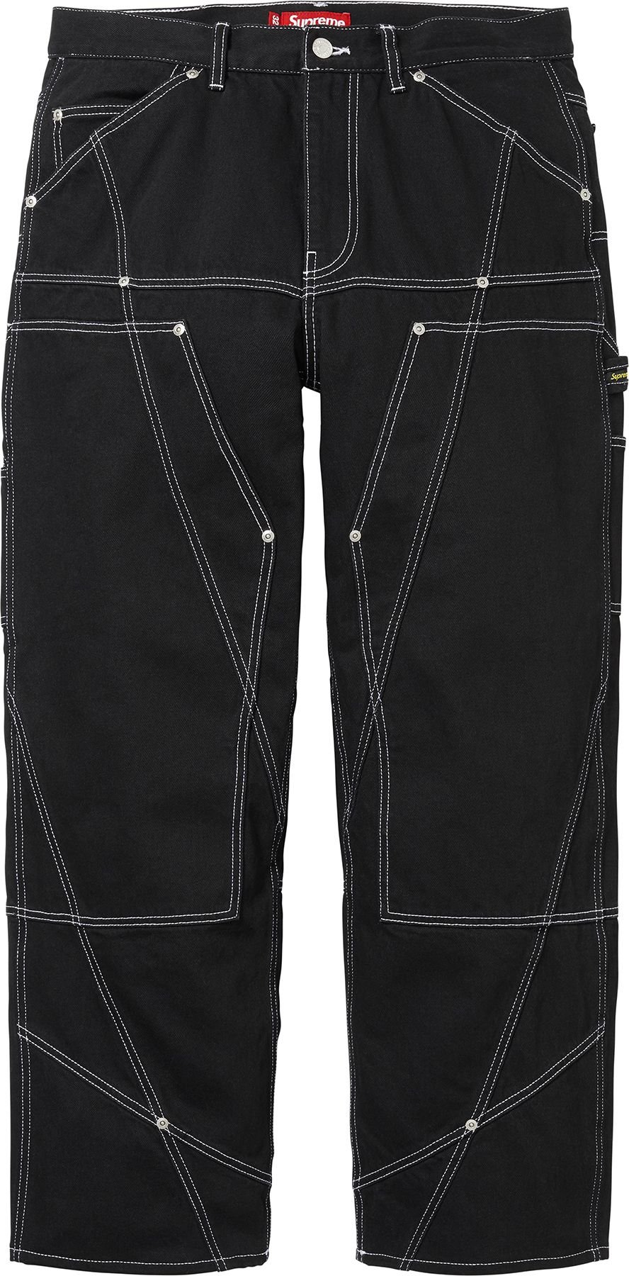 Contrast Stitch Double Knee Painter Jean view 5
